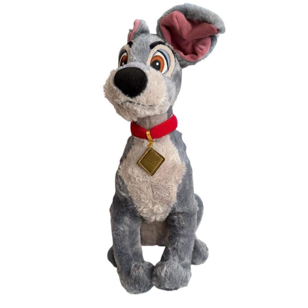 DISNEY STORE TRAMP from Lady and the Tramp Plush Toy Dog